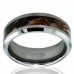 Tungsten Carbide Ring Camouflage Comfort Fit Wedding Band